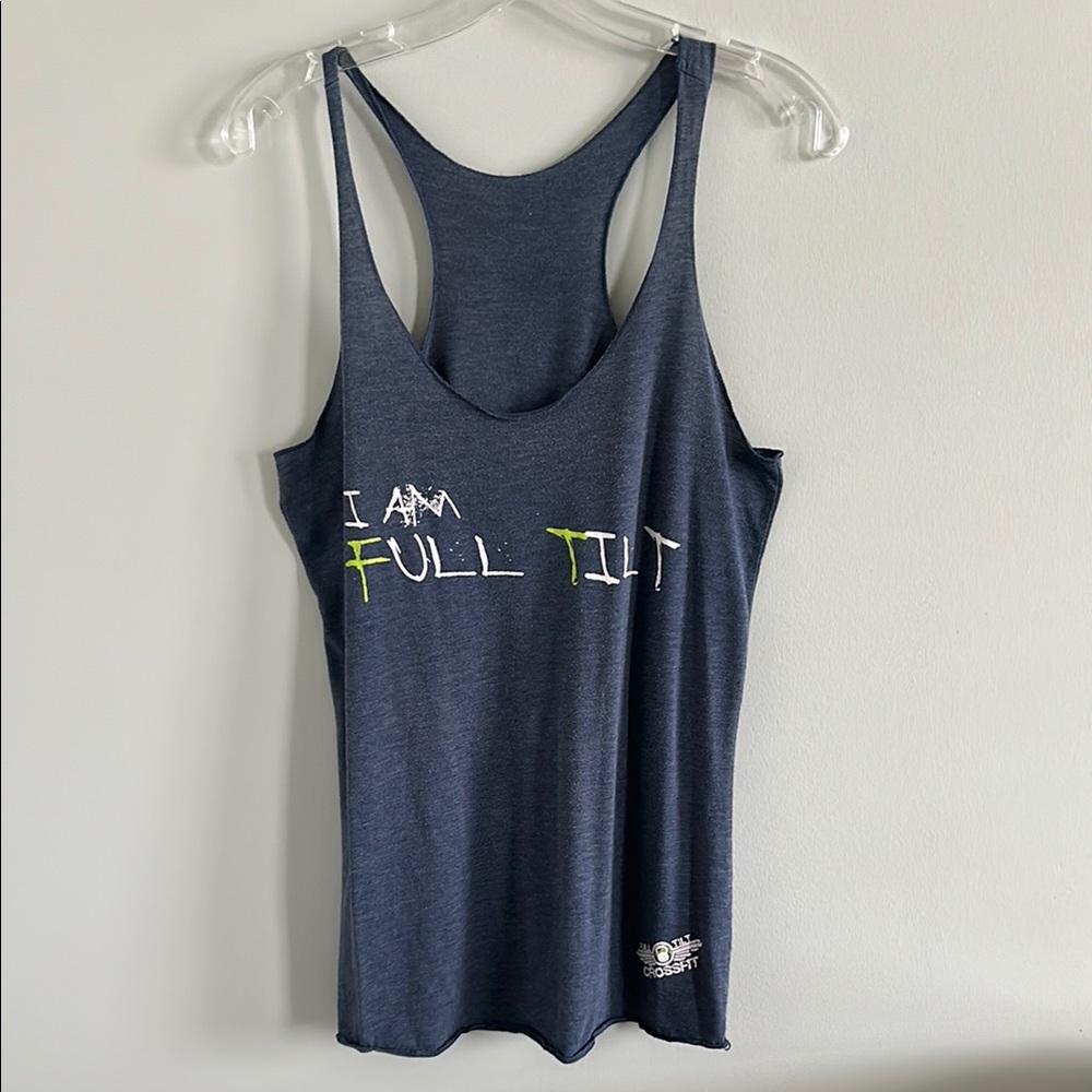 Full Tilt Blue Sleeveless Tank Top Racerback